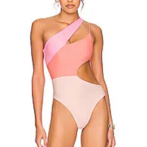 Tularosa Kabella One Piece in Pink Canyon swimsuit bathing suit Revolve M